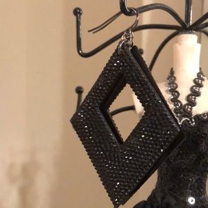 FREE if bundled, Black sparkly statement earrings